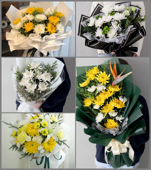 广东梅州市五华县河东镇平东村白事花束代送